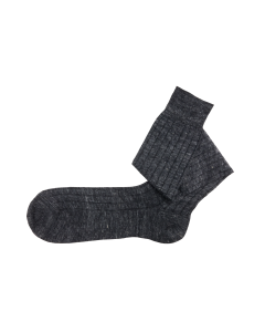 Linen charcoal socks