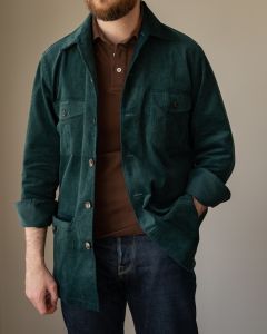 Jesse wearing 42R safari jacket (for a loose fit; 40R also fits), <a href="/polos">polo shirt</a>. He is 5’9”, 175 lbs (175 cm, 80 kg) and wears 40R in suits. 
